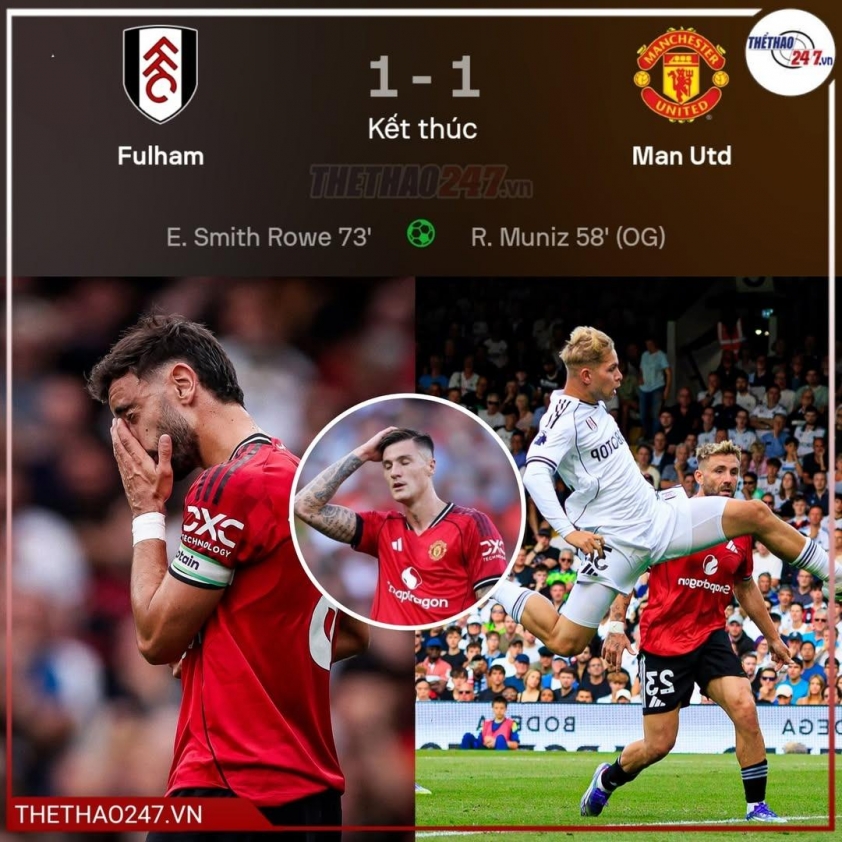 MU hòa Fulham 1-1