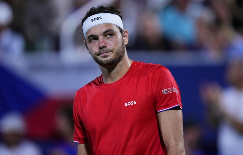 Taylor Fritz trong trận đấu quyết định